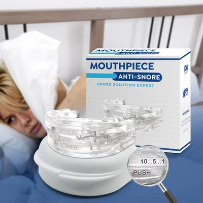 Stop Snoring Mouthpiece Sleep Apnea Guard Bruxism Anti Snore Pure Grind Aid Tray
