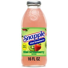 Kiwi Strawberry Flavored Juice Drink 16 fl oz Glass Bottle