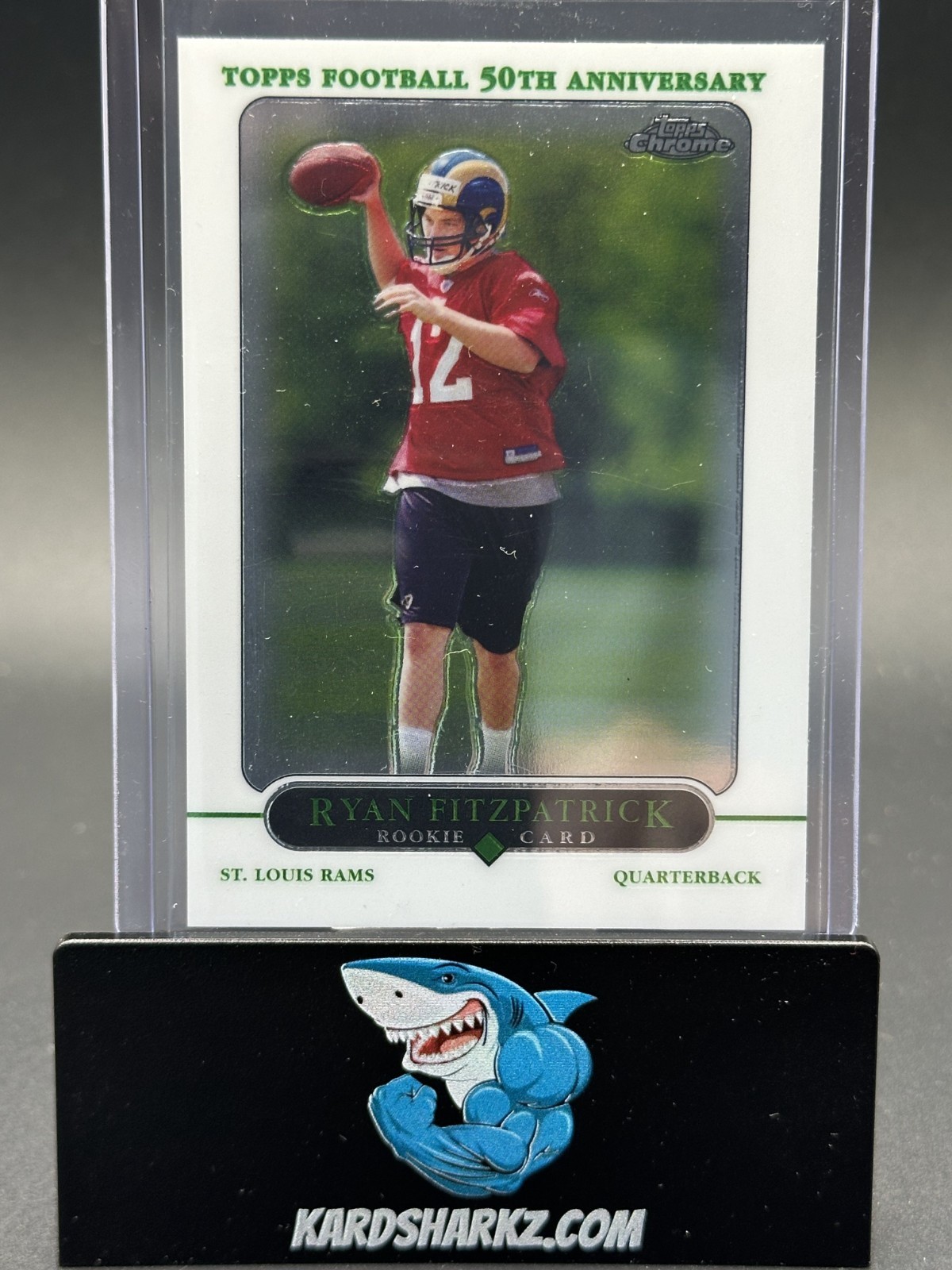 2005 Topps Chrome Ryan Fitzpatrick #243 RC Harvard NFL QB announcer rookie