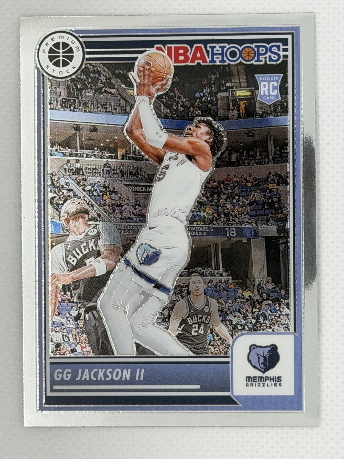 2023-24 Panini NBA Hoops Premium Stock - GG JACKSON #43 Rookie RC !!!