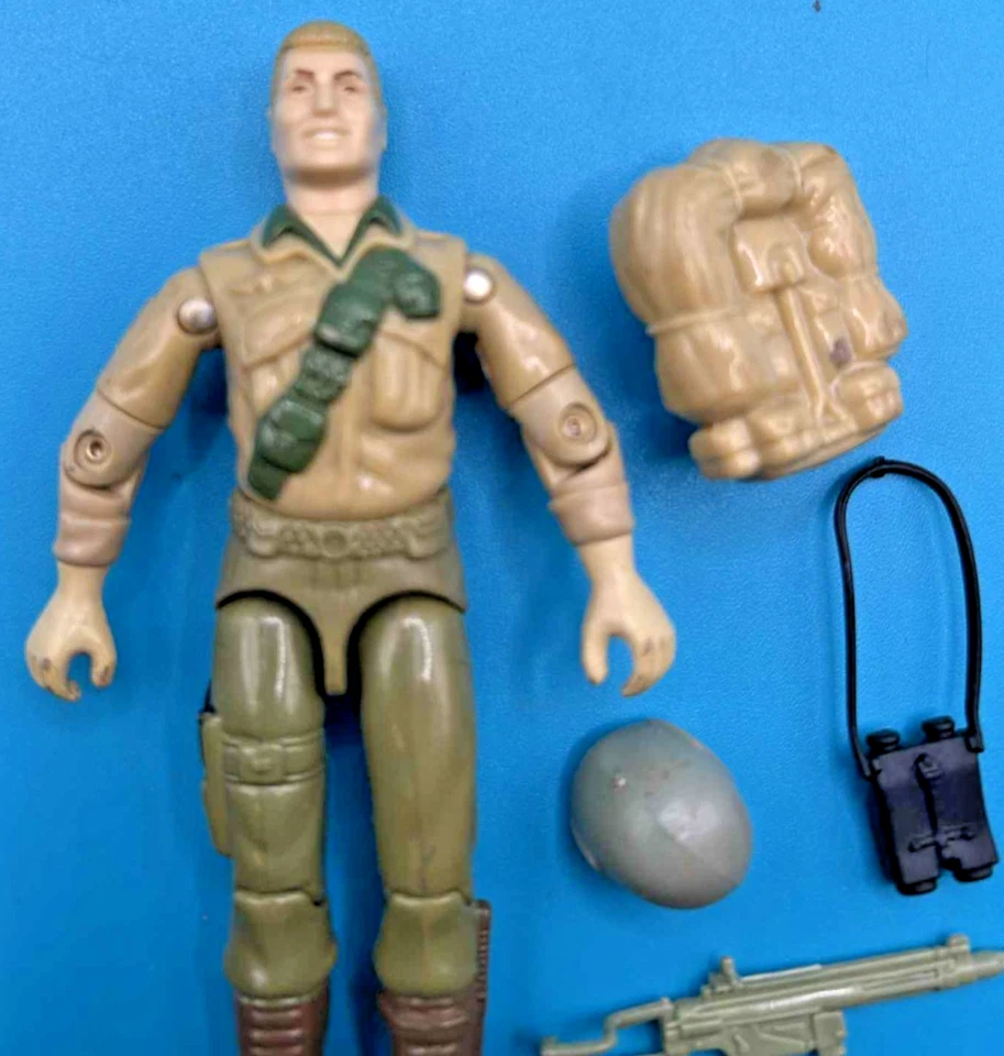 Vintage GI Joe Duke Action Figure 1983 Complete Backpack Rifle Binoculars - Image 3 of 4