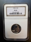 1958 SILVER WASHINGTON QUARTER 25C NGC PF67