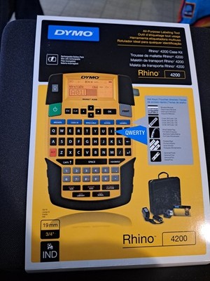 Dymo Rhino 4200 Label Maker QWERTY Keyboard All-Purpose Series
