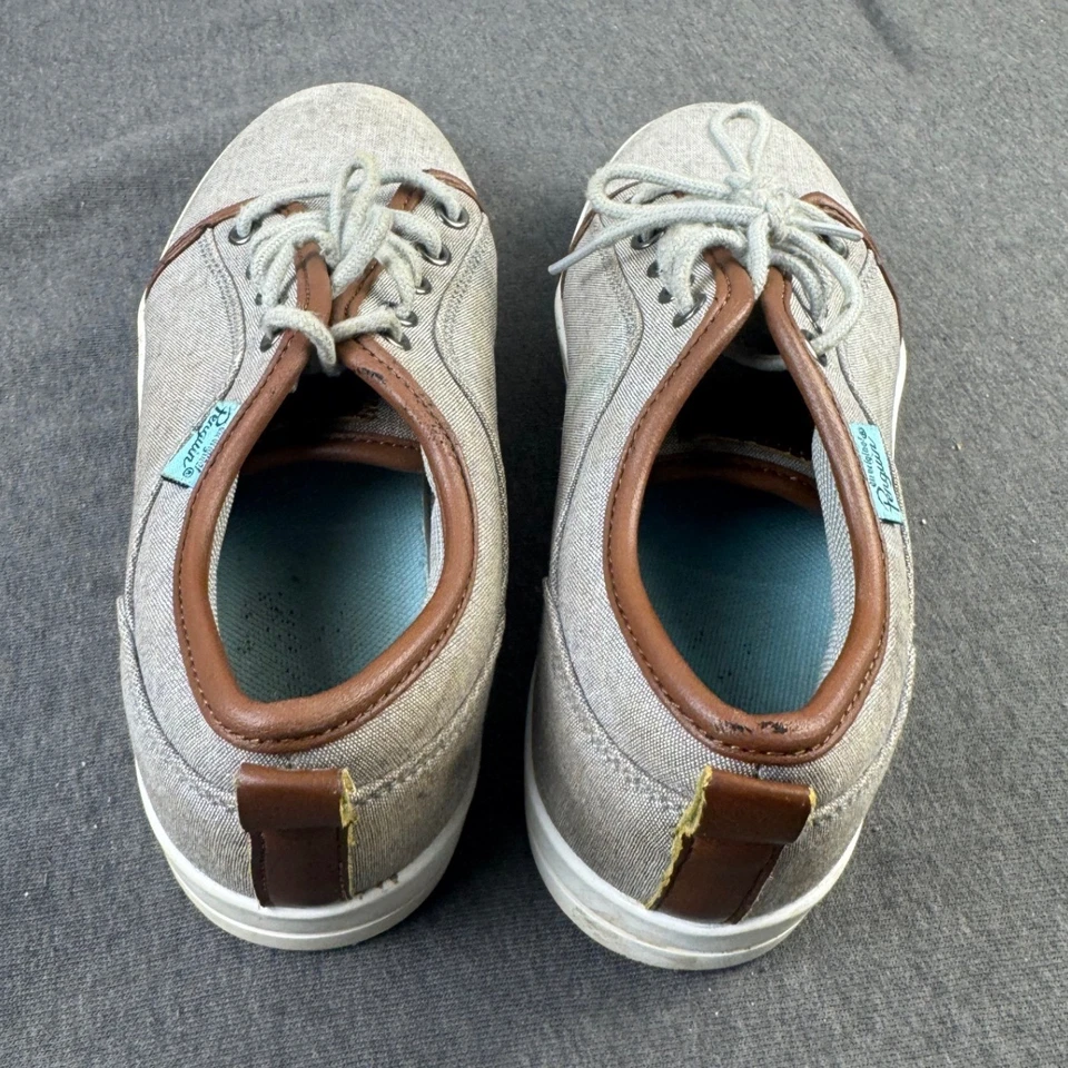 Penguin Kids Casual Shoes Gray Brown Lace Up Sneakers Boys Size 2.5 - Image 4 of 4