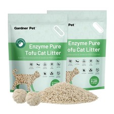 Tofu Cat Litter, Cat Litter Flushable Clumping Cat Litter, Low Dust, Odor Con...