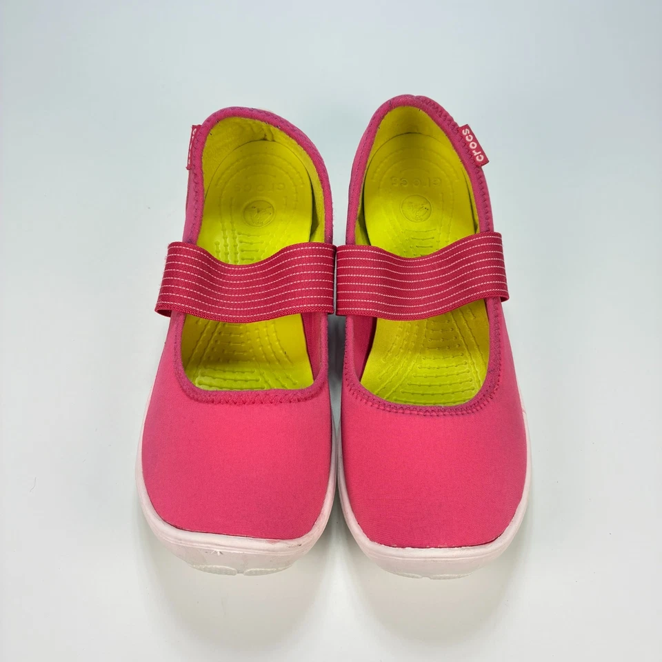 Crocs Duet Busy Day Mary Jane Pink Comfort Slip On Shoes 16025 Women's Size 9 - Image 3 of 4