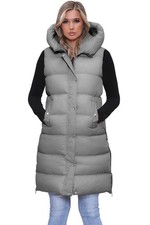 Women’s Body Warmer Gillet Ladies Warm Hoodie Lightweight Quilted Sleeveless