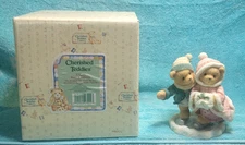 🧸 Cherished Teddies Keith And Deborah 1998 The Holidays Are Twice As Ice
