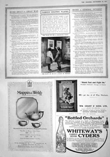 Old 1916 Mappin Webb Whiteway Cyders Grant'S Whisky Wilkinson Saxone 20th