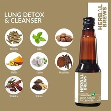 Lung Detox For Smokers 100 Ayurvedic with Mulethi Tulsi 200 ML Sugar Free