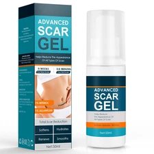 Scar Gel, Scar Cream, Advance Scar Gel for Surgical Scars,Face,Body,Leg, Burns,