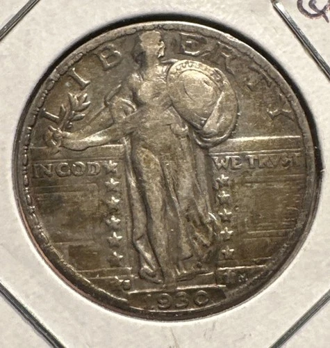 1930 S Standing Liberty Silver Quarter