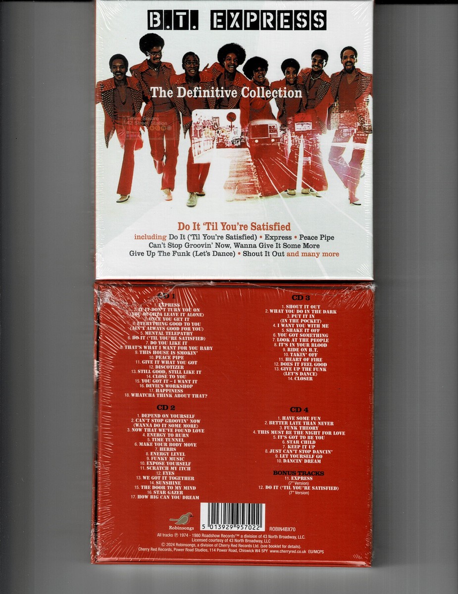 B.T. EXPRESS -DEFINITIVE COLLECTION: DO IT TIL (4CD 2024) NEW*61 