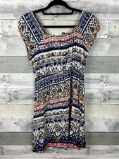 Speekless Juniors Large Boho Short Sleeve Dress