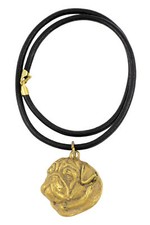 Pug I - Dog necklace, gold-plated pendant for dog fan, unique jewellery by Art-D