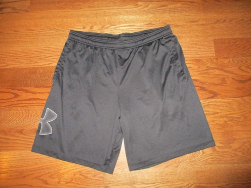 Black Graphic Pocketed Loose Shorts Sz 