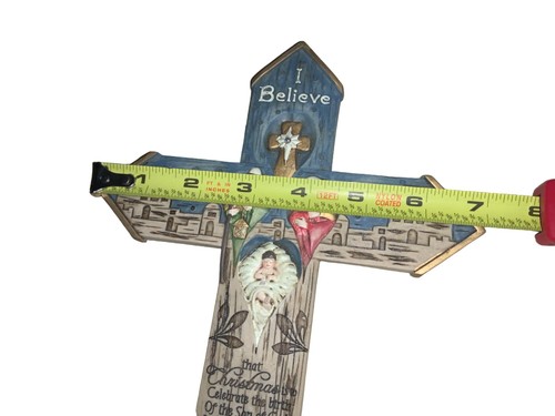Believe Christmas RELIGIOUS Cross Wall Decor - Picture 7 of 9