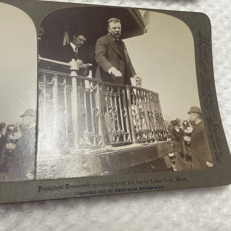 2 винтажные стереокарты издателя Underwood (США-Президенты) - Изображение 2 из 3