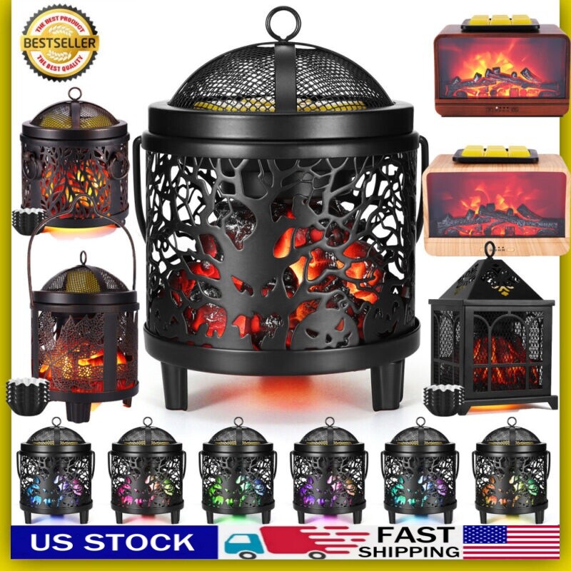 Wax Melt Warmer,4-in-1 Electric Wax Melter,Oil Burner,Fireplace Wax Warmers-image
