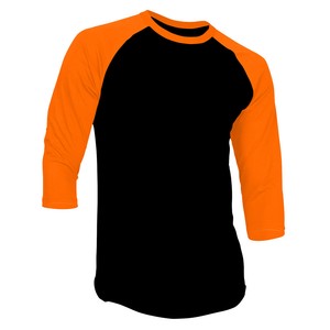 orange baseball tee
