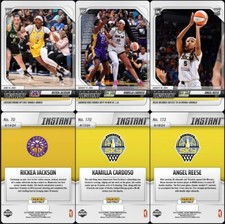 (3) 2024 Panini Instant WNBA Jackson/Cardoso/Reese ROOKIE CARDS #70 #170 #173 RC