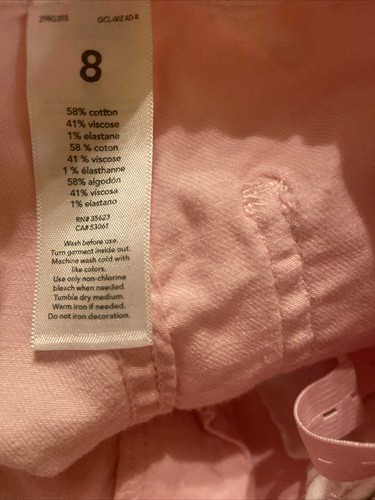 Girl’s Size 8 Pink Jean - Picture 2 of 6