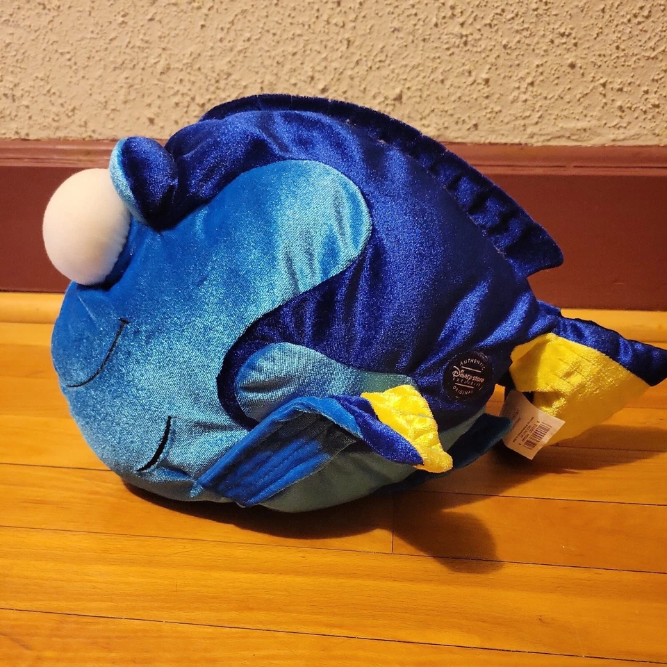 DISNEY STORE 14" Plush FINDING NEMO Blue Core DORY FISH Large Stuffed Animal Toy - Image 3 of 4