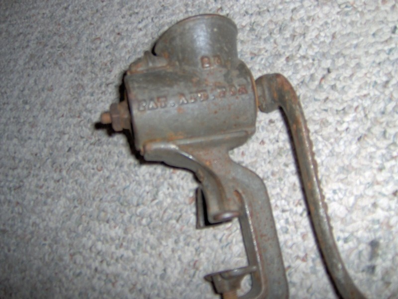 PS&W CO.  # 25 MEAT & FOOD GRINDER pre 1892 before patent early model RARE 