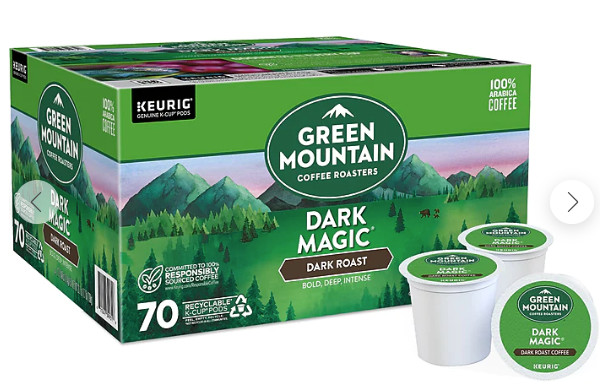 Green Mountain Coffee Dark Magic, Keurig K-Cup Pod, Dark Roast, 70 Count