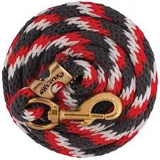 New Weaver Leather 10' foot POLY LEAD ROPE w/ Solid brass snap 17 COLORS 
