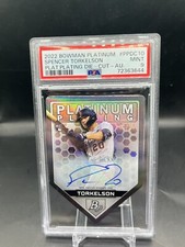 2022 Bowman Platinum Spencer Torkelson Plating Die Cut Holo AUTO PSA 9 POP 1!