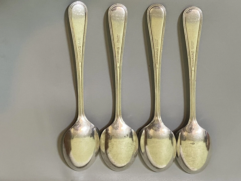 CPR Canadian Pacific Railway Elkington Montreal Silver Plated 4 Large Spoons - Image 3 of 4