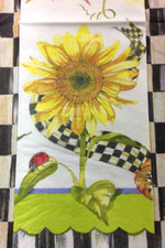 Mackenzie Childs Sunflower Paper Guest Napkin 1 for Decoupage