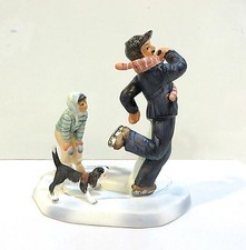 NORMAN ROCKWELL  GAY BLADES  FIGURINE / WINTER