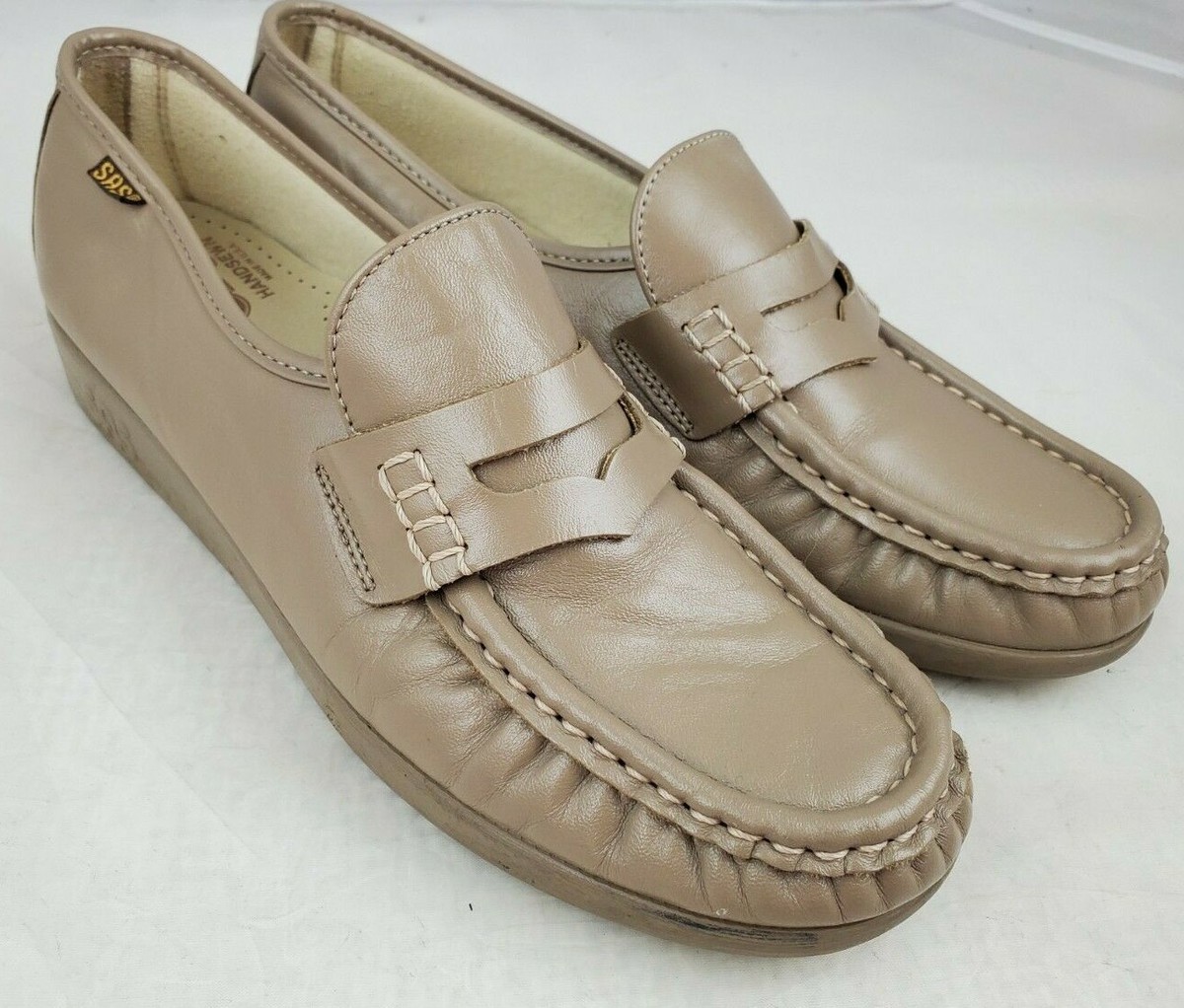 SAS Imperial brown leather hand sewn loafers SAS Lara Terracotta 3726-127 - John Allen Shoes main image 3