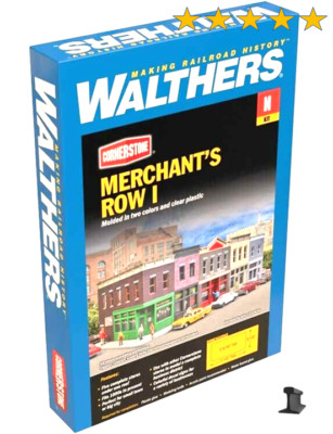 Walthers N Scale ~ New 2026 ~ Merchant's Row I ~ Building Kit ~ 933-3850