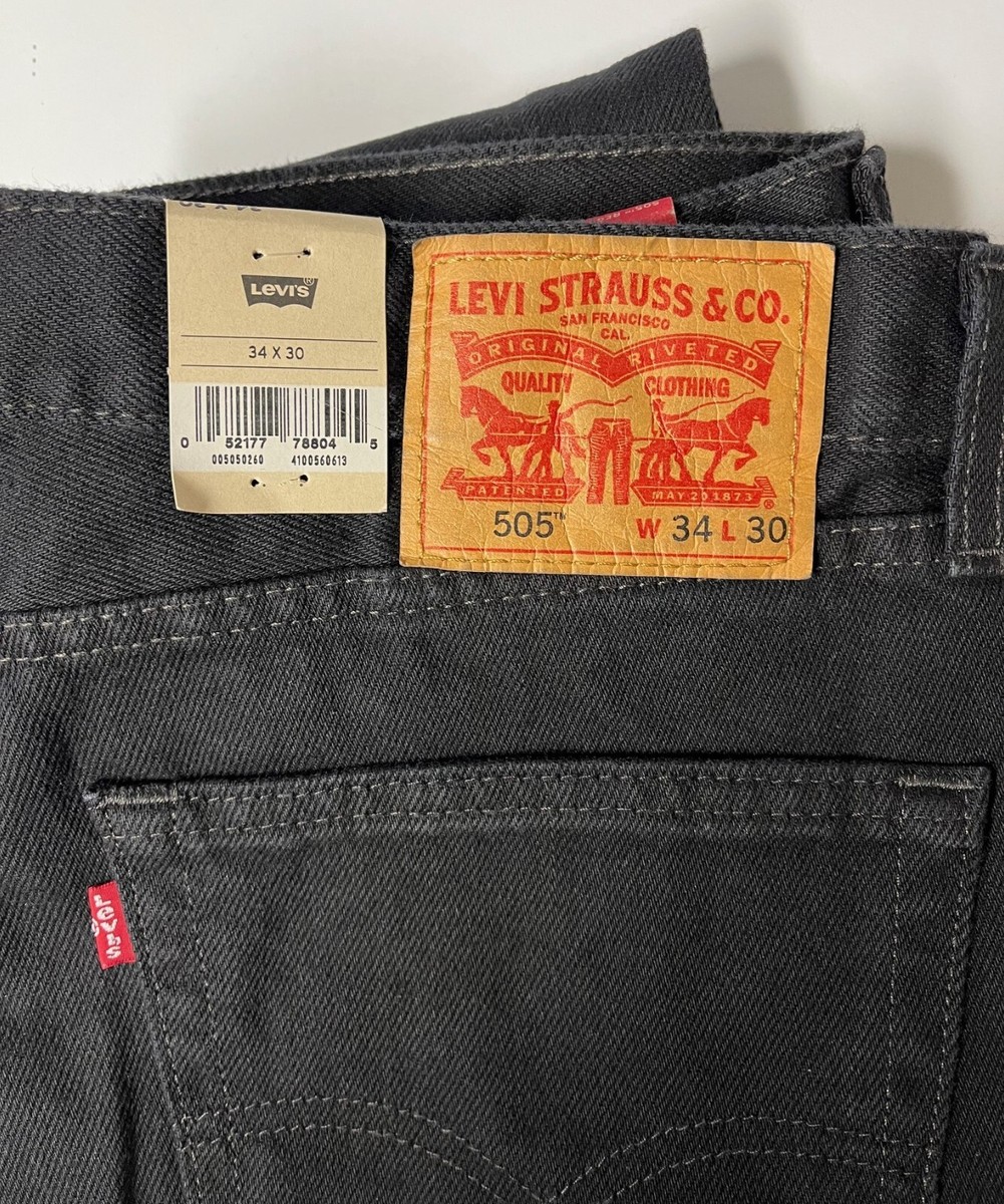 USA製 Levi's 505 Black Denim Pants 36/30 Levis 505 Regular Fit Jeans Many Colors And Sizes 30 31 32 33 34