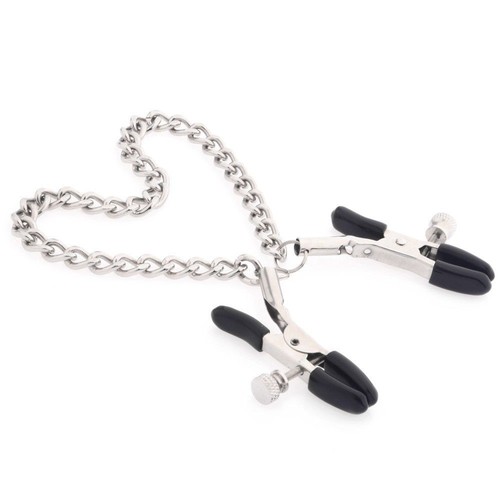 Fantasy-Nipple-Clamps-Breast-Clamps_Sex-Metal-Chain-Clip-Women-Adult-Flirt_Toy - Picture 6 of 10