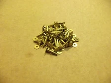 Solid Brass Flat Head Rivets & Burrs 1" 12 Gauge (1 Pound Pack) Made In USA