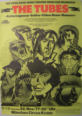 Tubes Concert THE TUBES CONCERT TOUR POSTER 1977 NOW | eBay