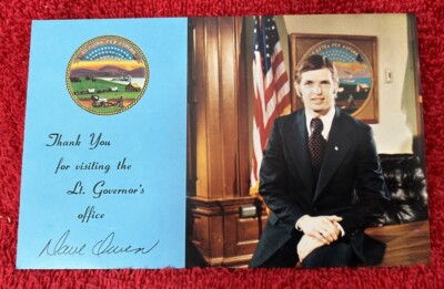 Kansas postcard David Dave Owen Lt. Governor 1973 - 1975