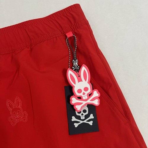 NWT Psycho Bunny Men’s 6XL Red Spice 9” Lined Swim Trunks Shorts $160 MSRP - Picture 5 of 9