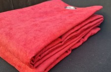 MODERN LUXURY FAUX SUEDE RING TOP CURTAINS FULLY LINED IN  RED WINE RASPBERRY