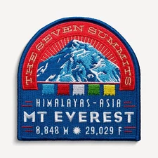 Mt Everest Himalayas Asia Seven Summits Patch