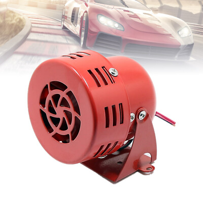 CMP 12V 110DB RED MINI COMPACT ELECTRIC MOTOR AIR RAID HORN ALARM for CAR TRUCK