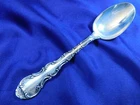 GORHAM STRASBOURG STERLING SILVER TEASPOON PATTERN NAME ON HANDLE - EXCELLENT