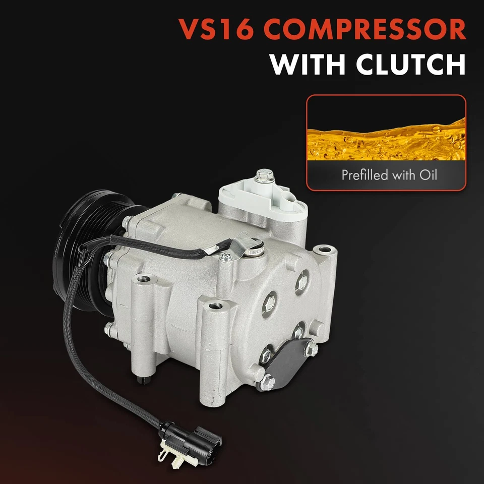 1x Compresor de aire acondicionado con polea de 6 ranuras para Ford Mondeo 2000-2007 Transit 2006-2014 Foto 3 de 4