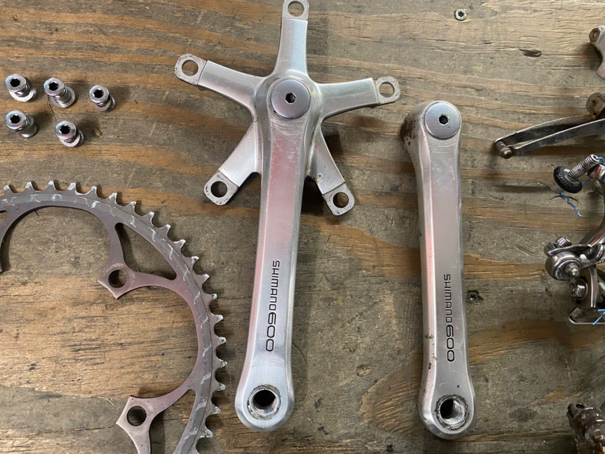 Shimano 600 6207 Group Set Crankset, Brakes, Front & Rear
