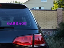 Garbage Car Decal Vinyl Band Logo Glossy Bumper Sticker Alternative Rock Grunge