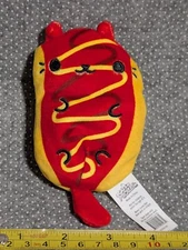 Cats vs Pickles 4" Frankie Hot Dog #053 Beanie Bean Bag Plush - No Paper Tag